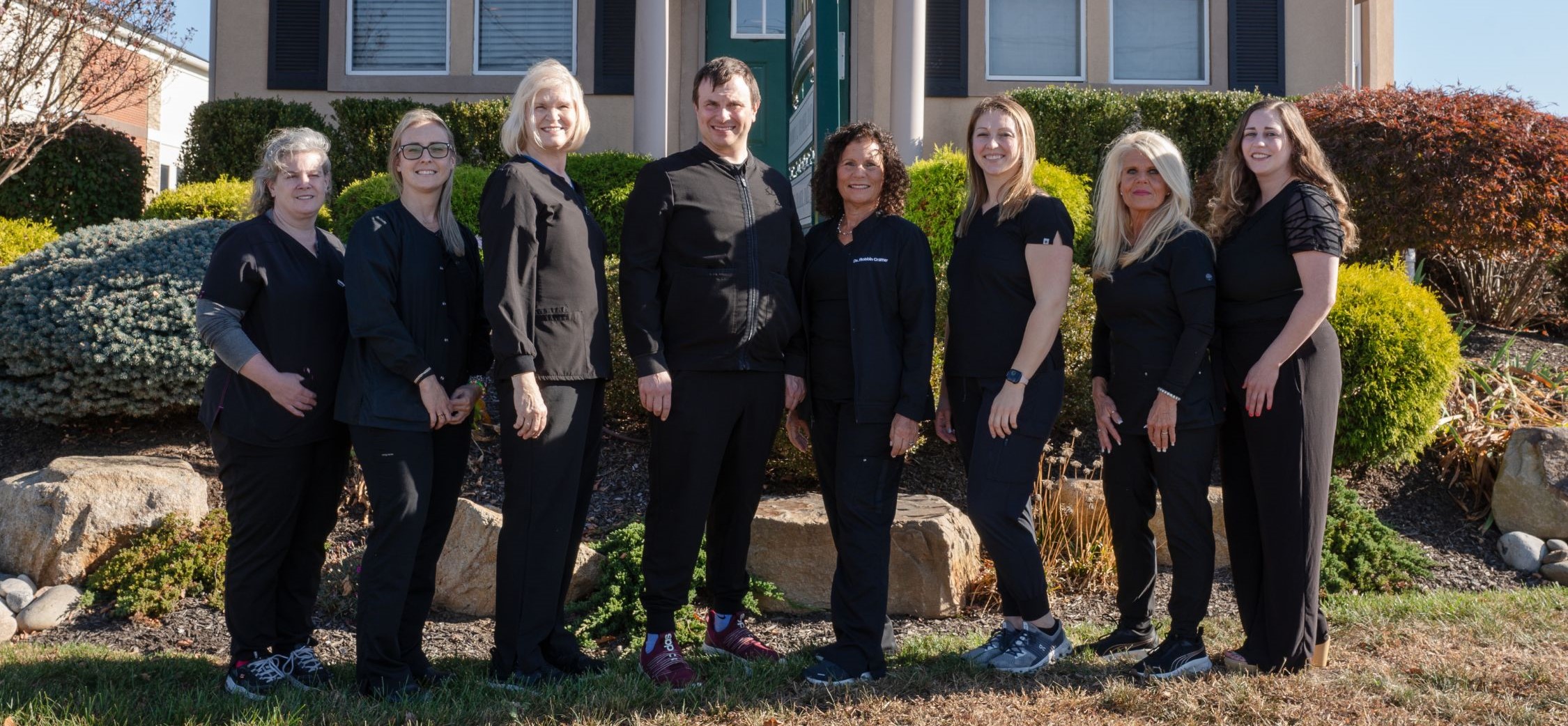 Bouquet of flowers at Cramer Dental reception desk